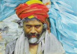 Sadhu with Red Turban